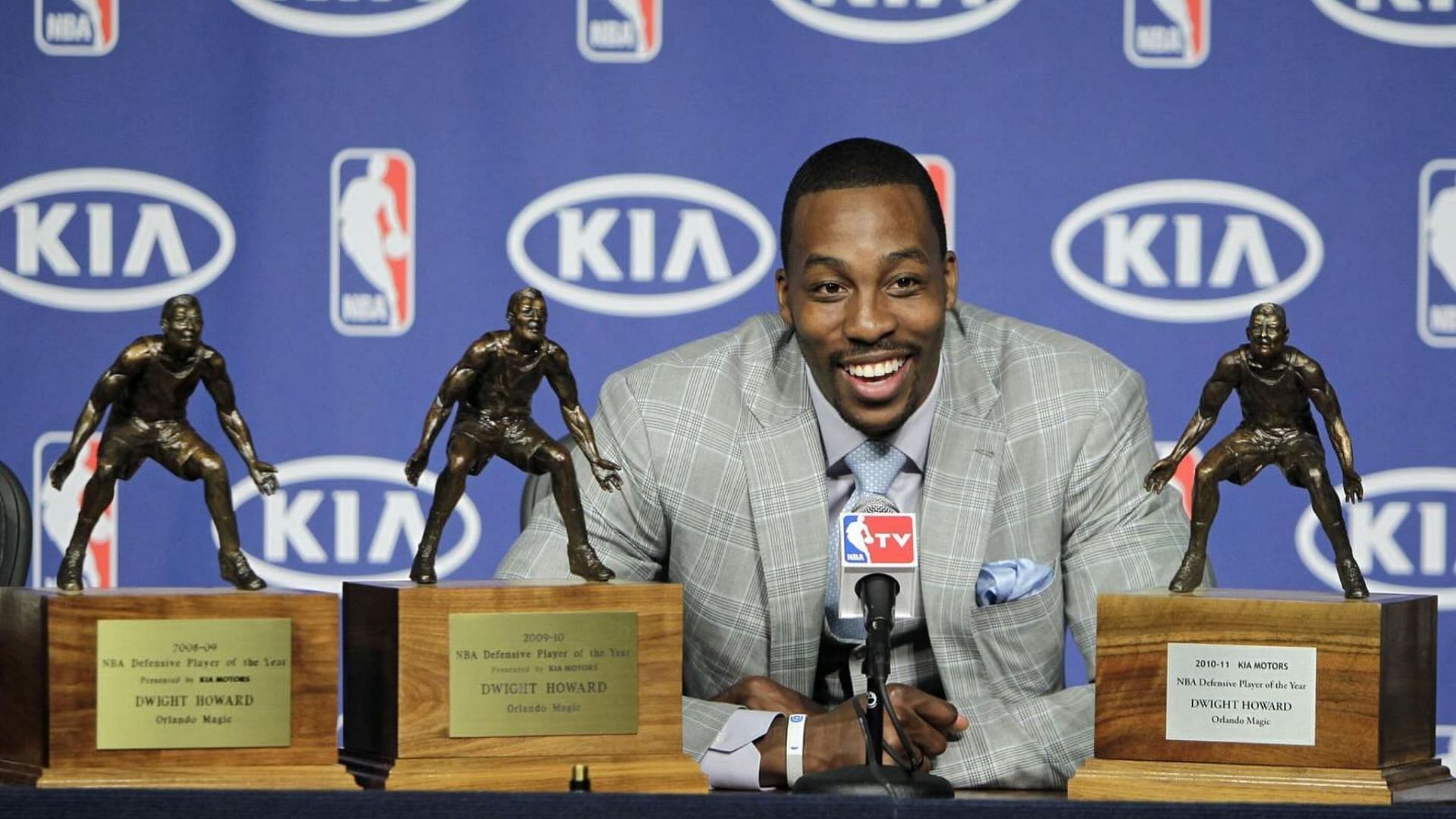 Dwight Howard is a three-time Defensive Player of the Year (Photo from Howard