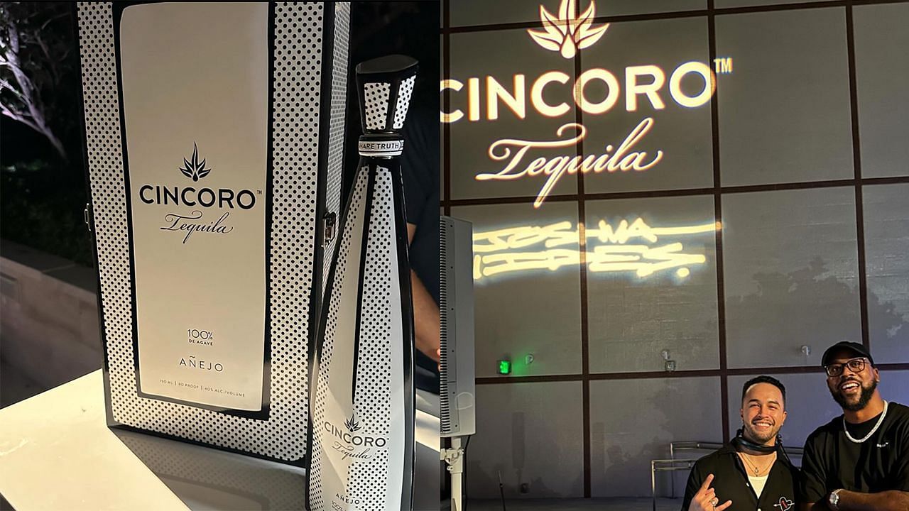 Marcus Jordan introduces expensive Cincoro Tequila bottle at Miami Art Week