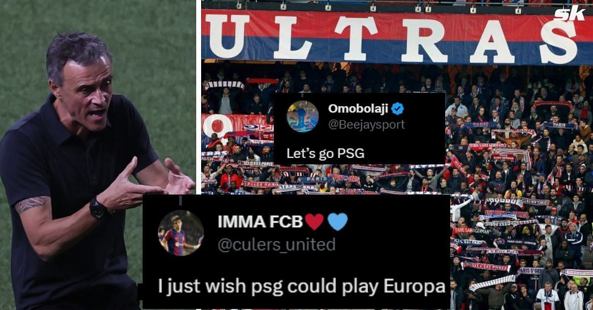 Fans react as PSG name XI for crucial UCL encounter against Dortmund
