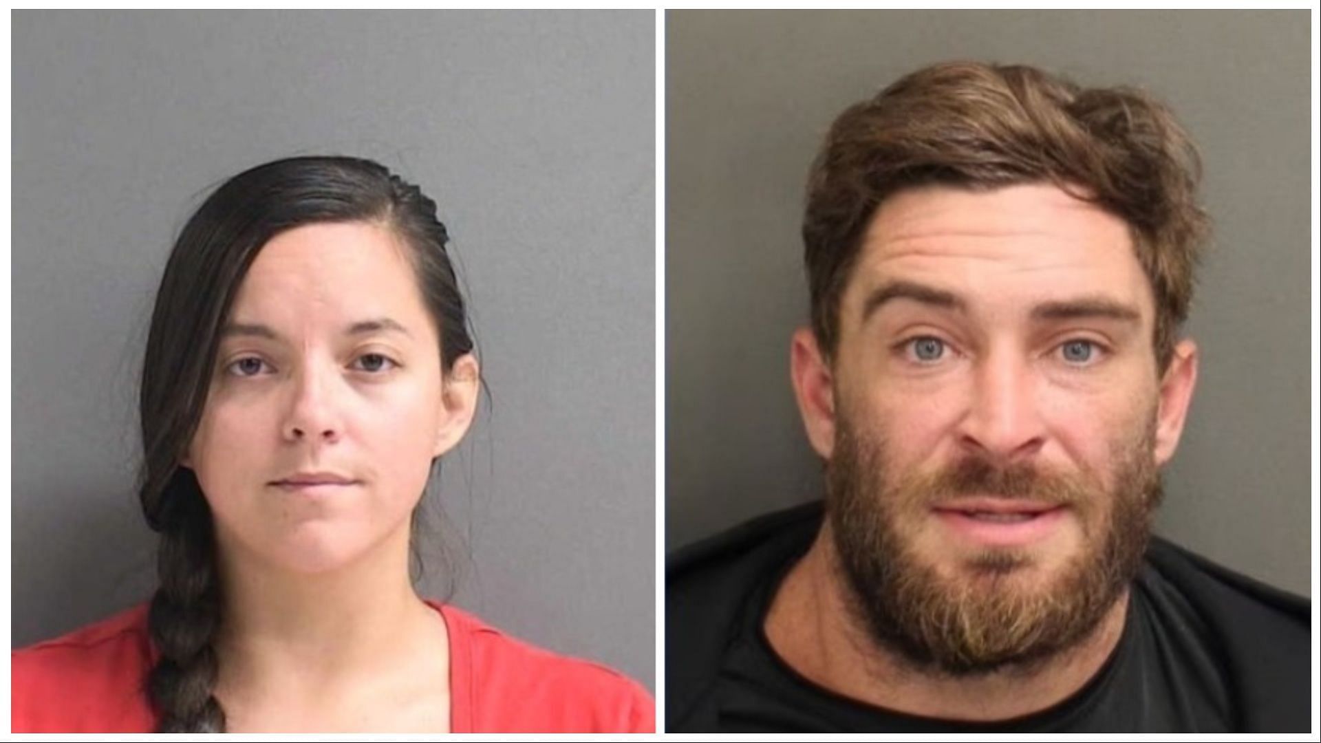 Megan and Jeffrey Brannan had been arrested on Tuesday, (Images via Volusia County Sheriff