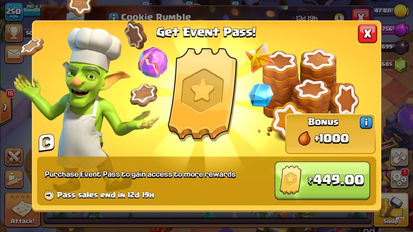 Clash of Clans Cookie Rumble Event Pass