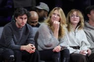 Steffi Graf at an NBA match