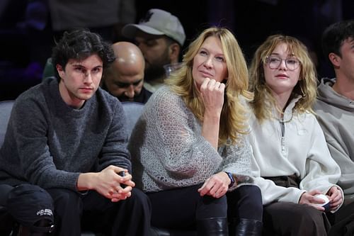 Steffi Graf at an NBA match