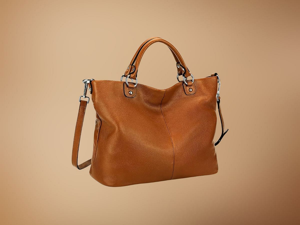 Kattee Women&#039;s Soft Genuine Leather Tote Bags (Image via Amazon)