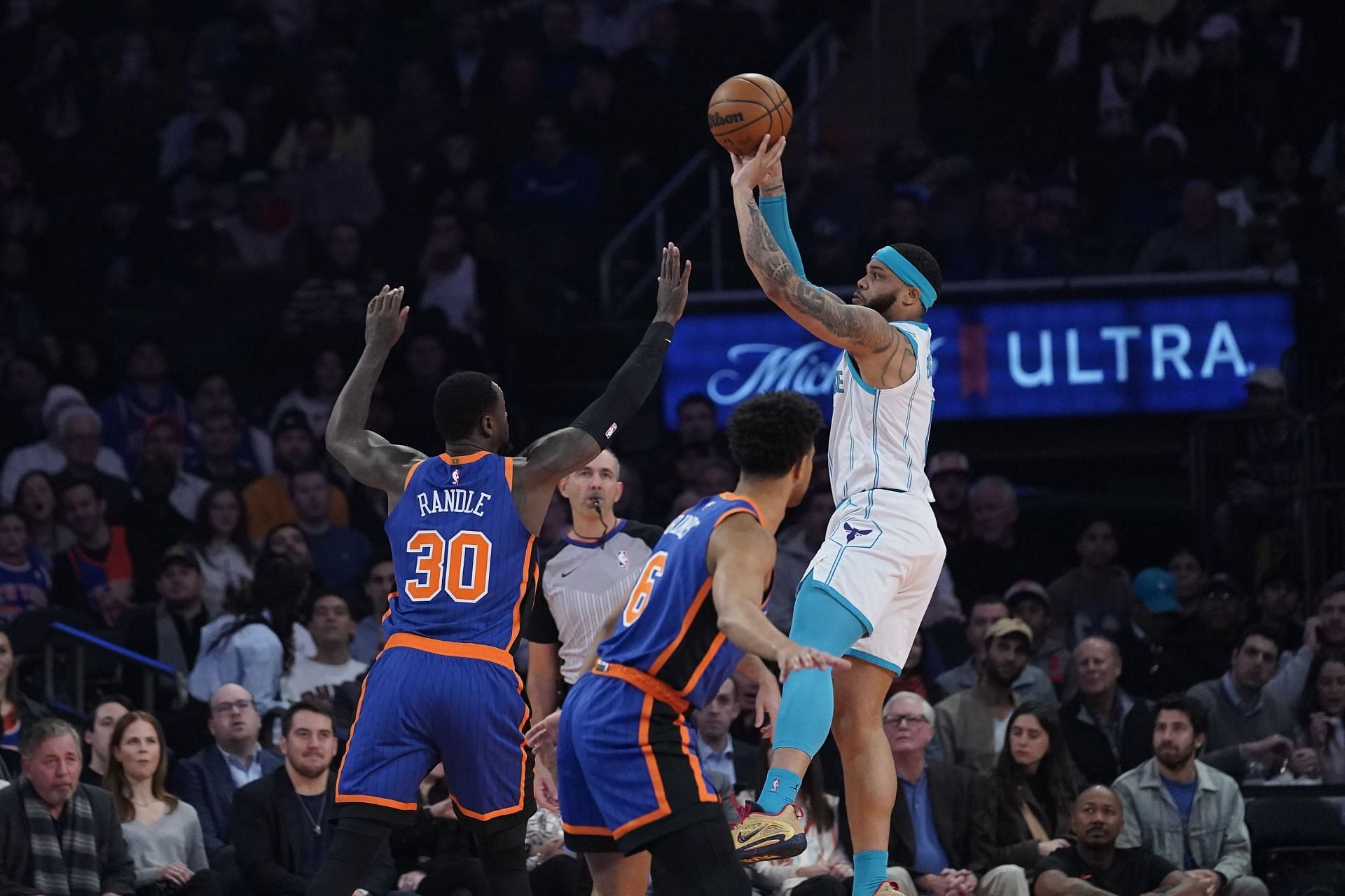 Hornets Knicks Basketball