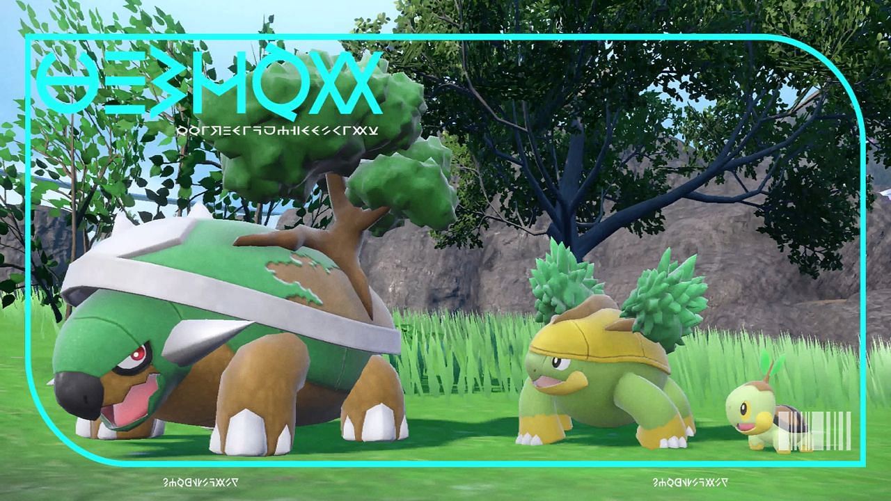 Torterra&#039;s Pokedex picture in Pokemon Scarlet and Violet (Image via Game Freak)