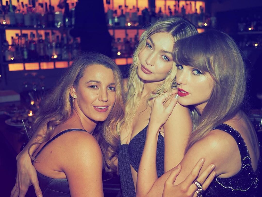 From right to left: actress Blake Lively, model Gigi Hadid, and Swift. (Taylor Swift/IG)