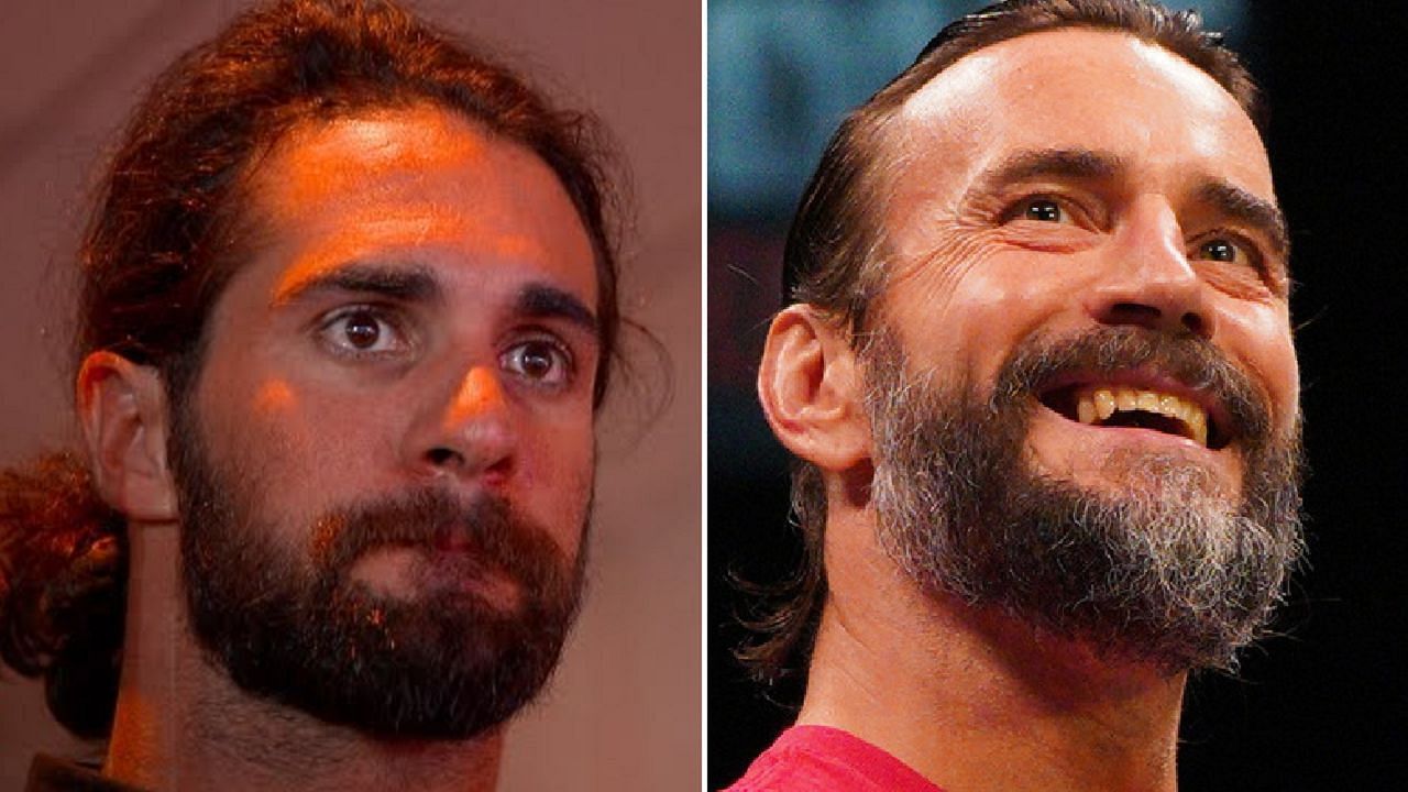 Seth Rollins (left); CM Punk (right)