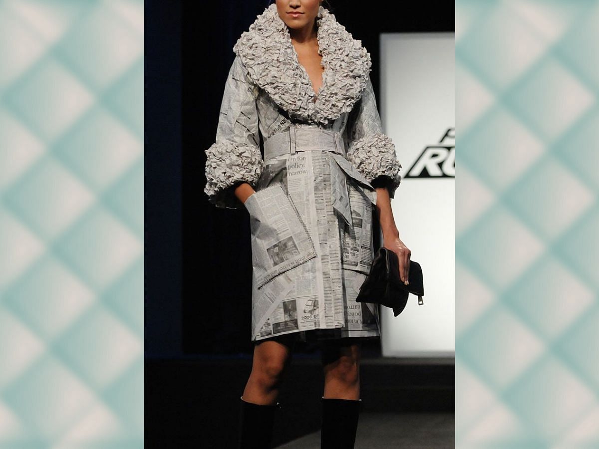 Irina Shabayeva&#039;s Newspaper Coat (Image via Bravo)