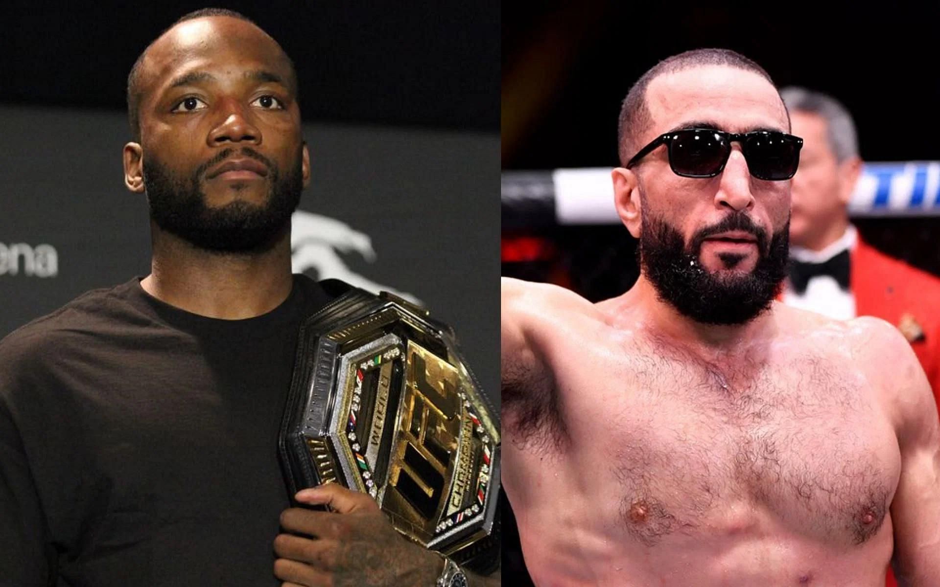 Leon Edwards (left) and Belal Muhammad (right). [via UFC and Getty Images]