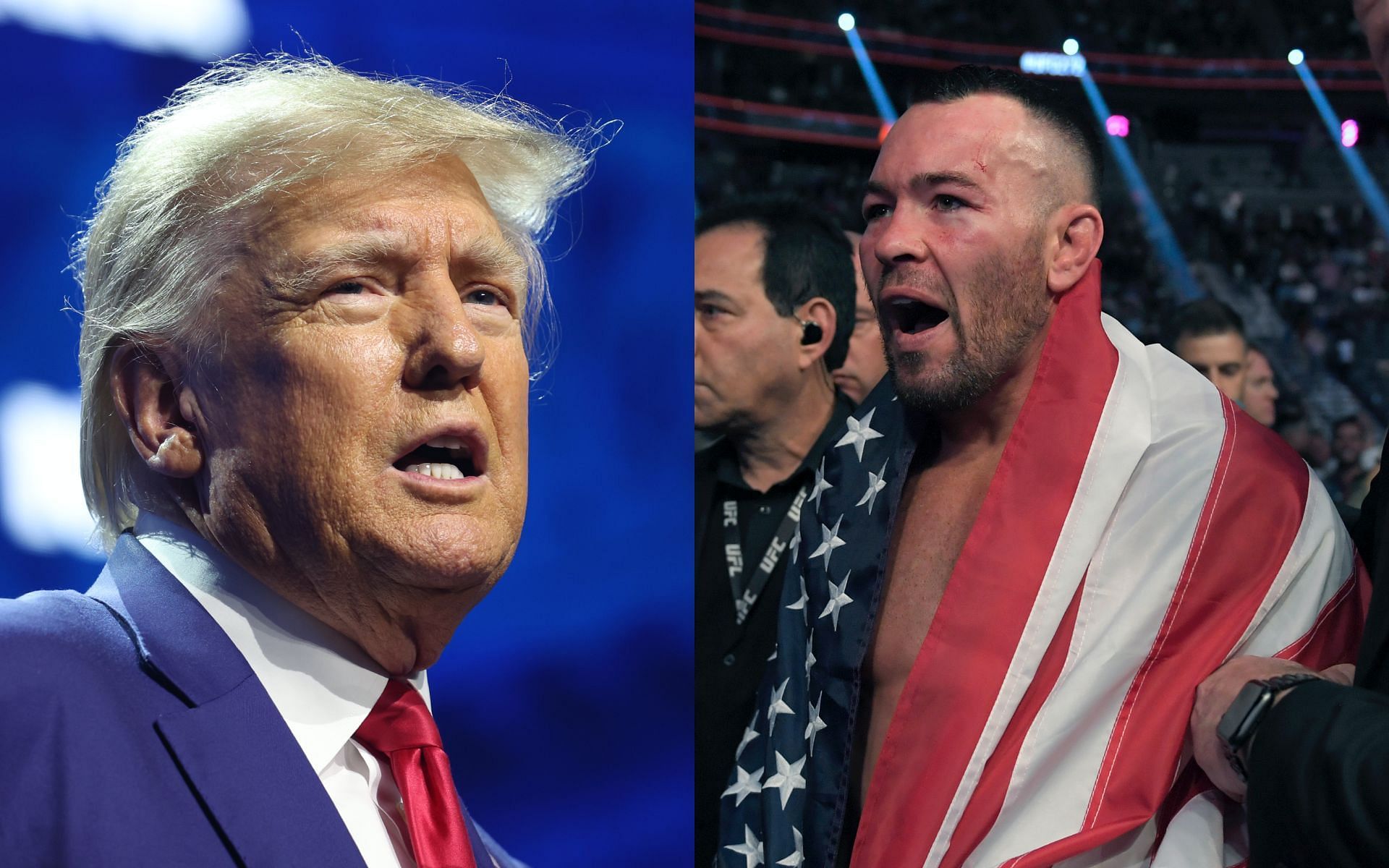 Donald Trump (left) and Colby Covington (right) [Image via: Getty Images] 