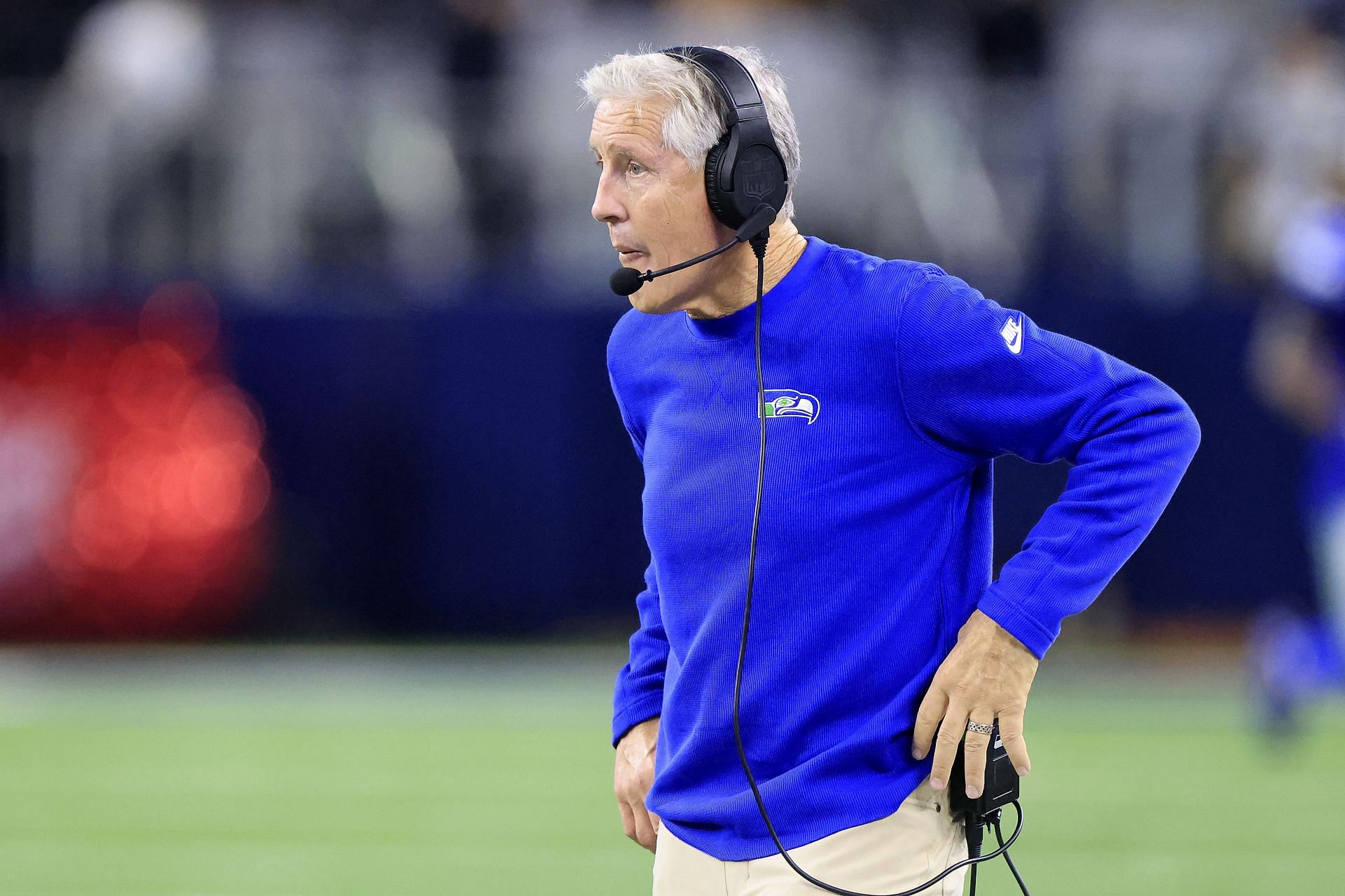 Pete Carroll during Seattle Seahawks v Dallas Cowboys