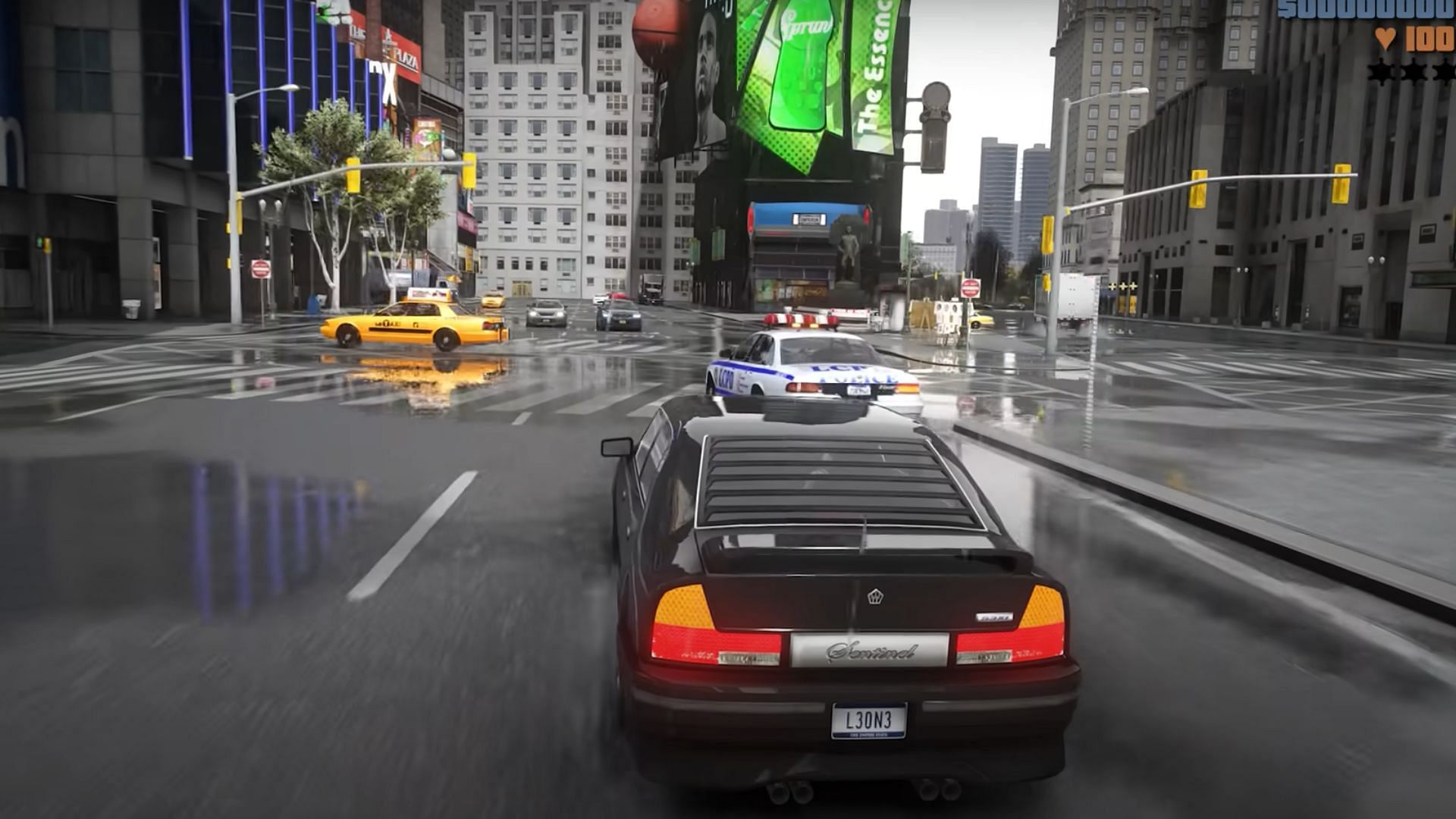 The Star Junction area as seen in the Grand Theft Auto 3 remake video (Image via YouTube/INTER)