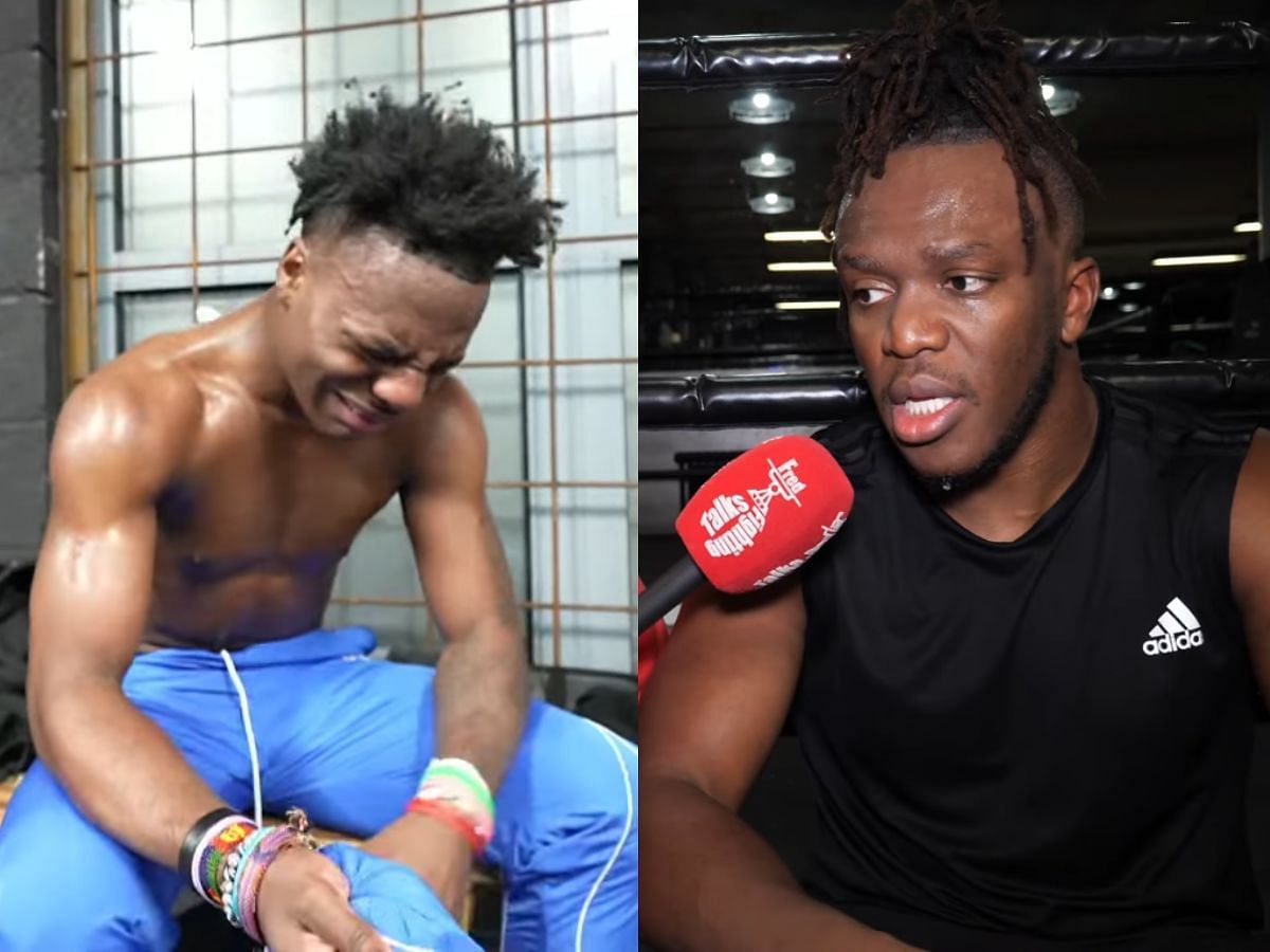 KSI wants IShowSpeed in Misfits Boxing (Image via YouTube/IShowSpeed and Fred Talks Fighting)