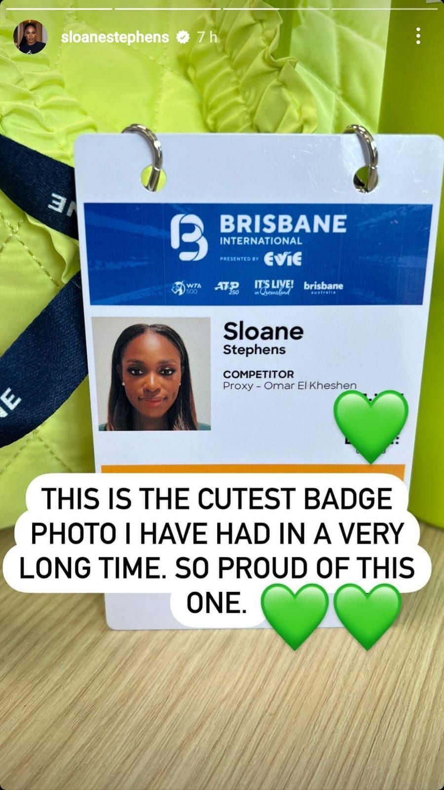 Sloane Stephens&#039; Instagram story