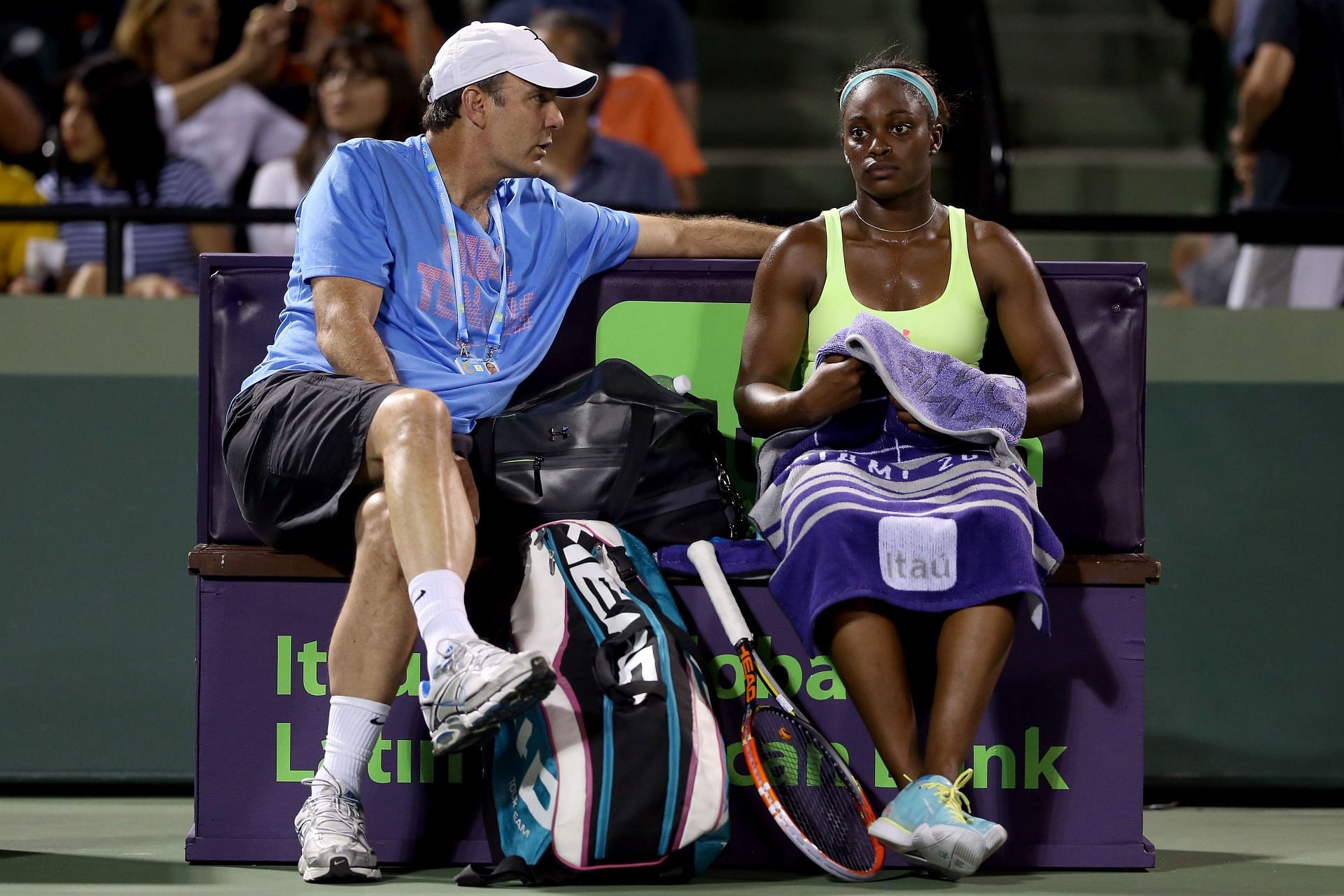 Paul Annacone with Sloane Stephens