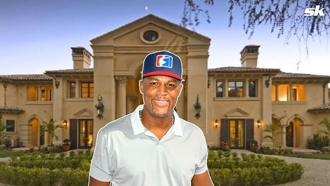 Inside Adrian Beltre’s former $20,000,000 Mediterranean-style mansion spanning 16,600 sq. feet, loaded with batting cages, basketball courts, and more