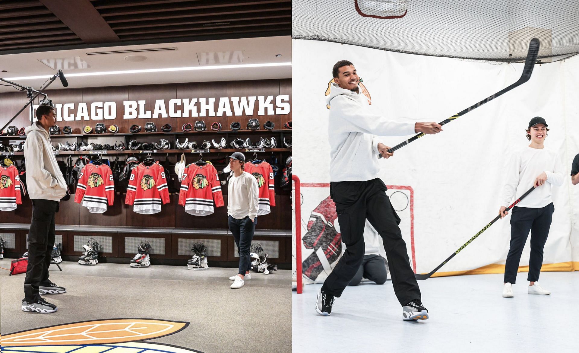 IN PHOTOS: NHL first-overall-pick Connor Bedard meets NBA first-overall-pick Victor Wembanyama