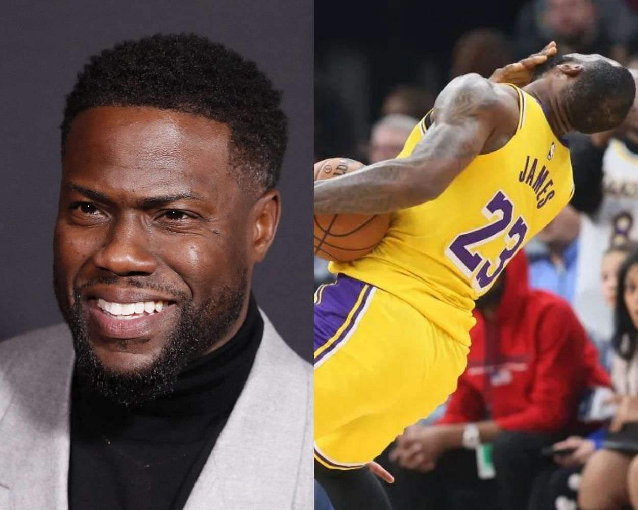 Kevin Hart calls out LeBron James for flopping