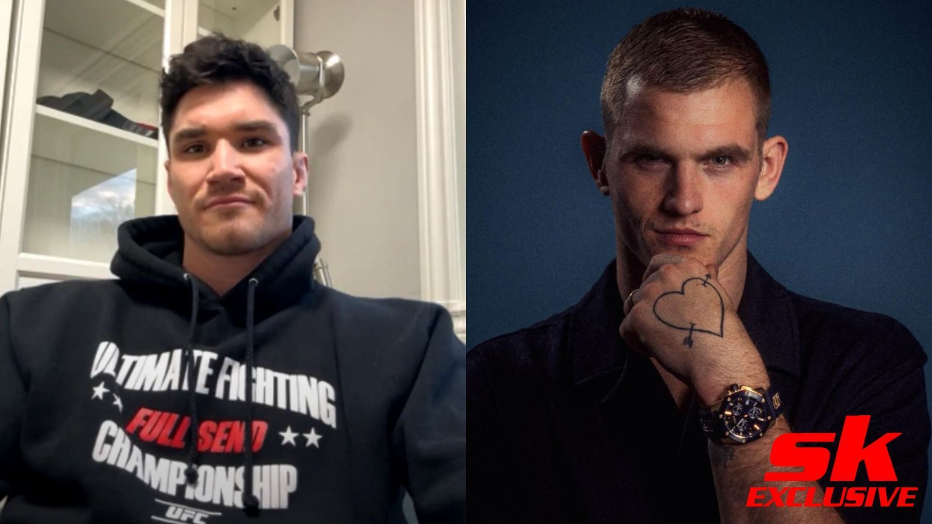Mike Mallot (left), Ian Garry (right) [Images courtesy of Sportskeeda MMA on YouTube &amp; @iangarry on Instagram]