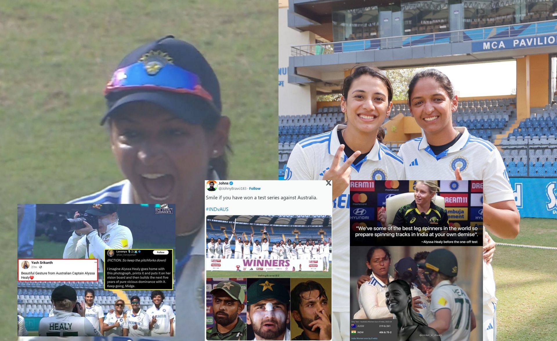 Fans react after India