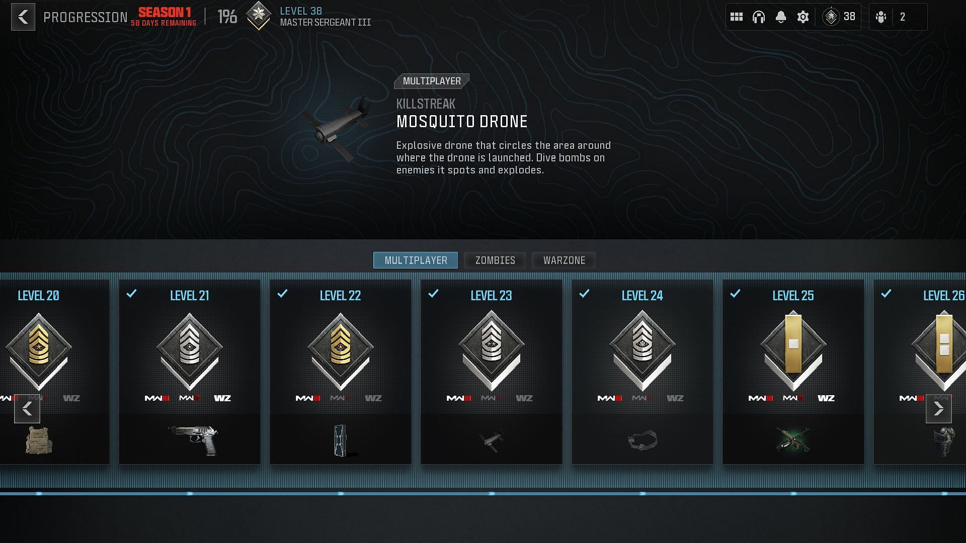 Mosquito Drone unlock criteria (Image via Activision)