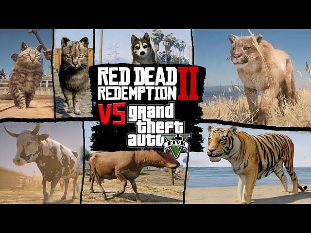 RDR2 map vs GTA 5 map: 3 differences and 2 similarities between them