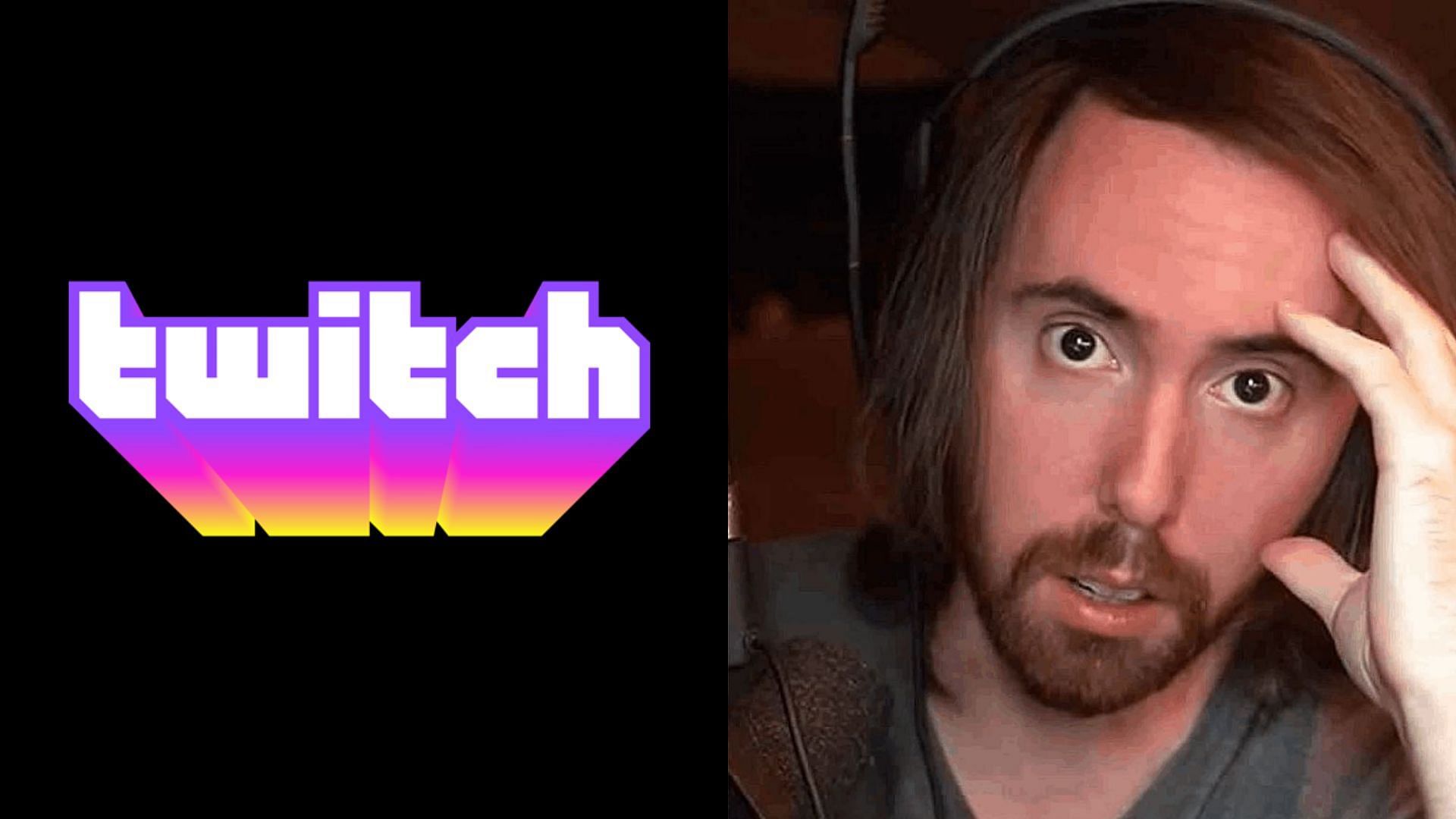 Asmongold reacts to people comparing gambling to mature content on Twitch (Image via Twitch, zackrawrr/Twitch)