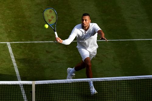 Nick Kyrgios at the 2019 Wimbledon Championships.