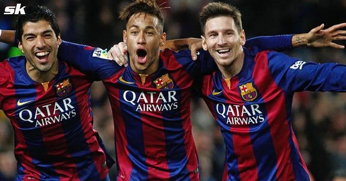 Luis Suarez, Lionel Messi and Neymar Jr 