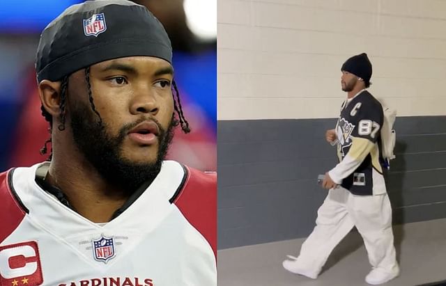 Kyler Murray reps Sidney Crosby, Pittsburgh Penguins ahead of Eagles faceoff