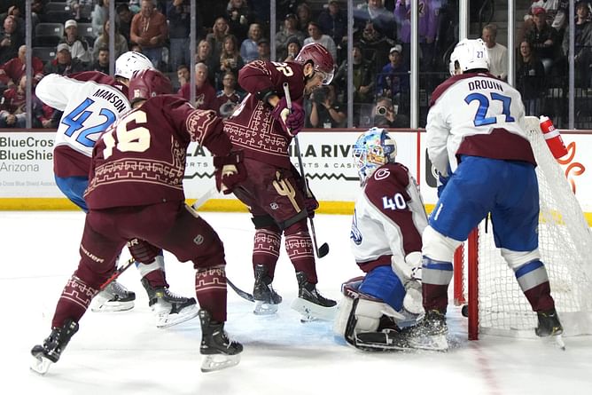 "Alexandar Georgiev is a joke": Fans irate at Colorado Avalanche goaltender for conceding five unanswered goals as Avs squander 4-0 lead vs Coyotes