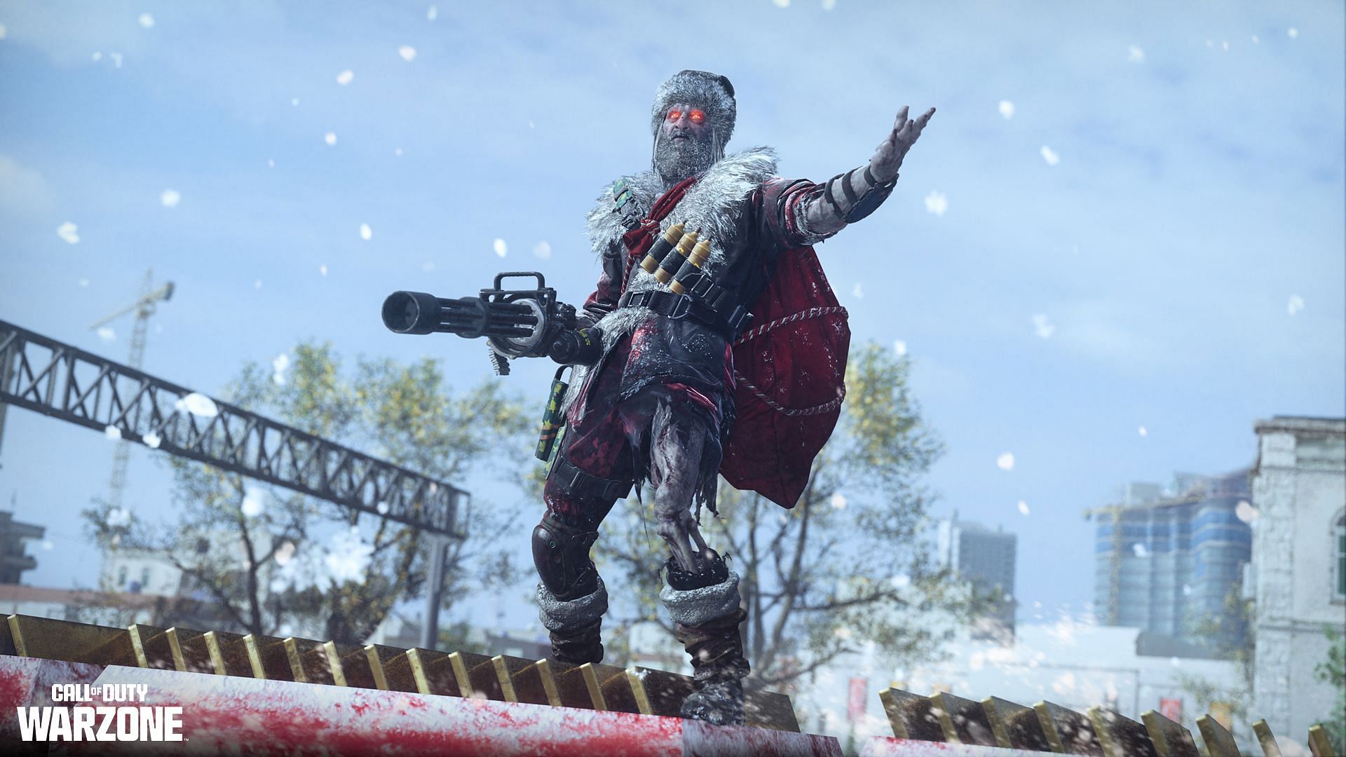 Santa Gnaws with a deadly turret in his head (Image via Activision)