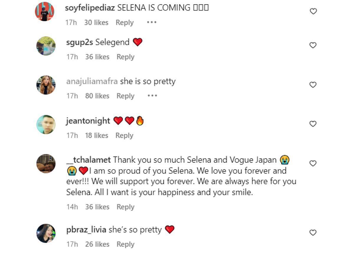 Fans are proud of Selena as she gets featured on the Vogue Japan cover (Image via Sportskeeda)