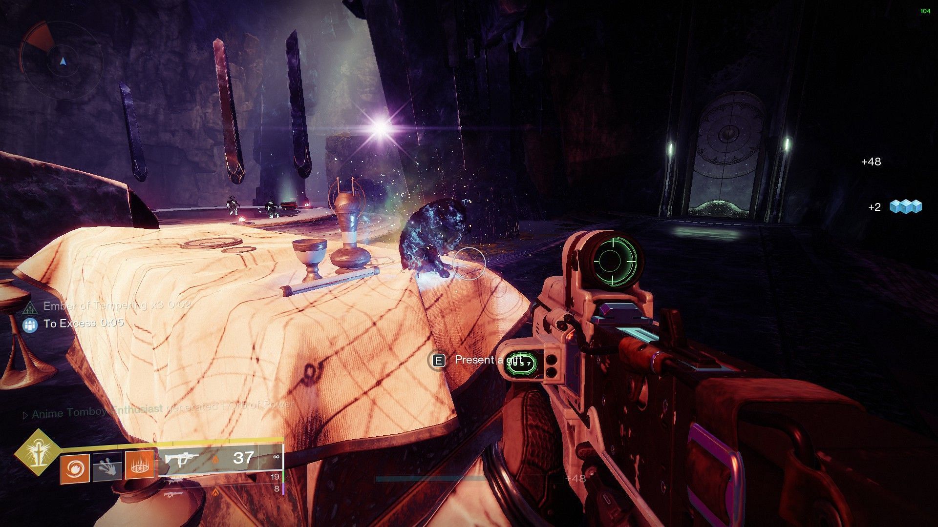 Starcat in Chamber of Starlight Lost Sector (Image via Bungie)