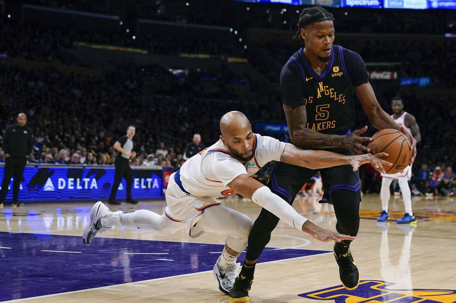 Knicks Lakers Basketball