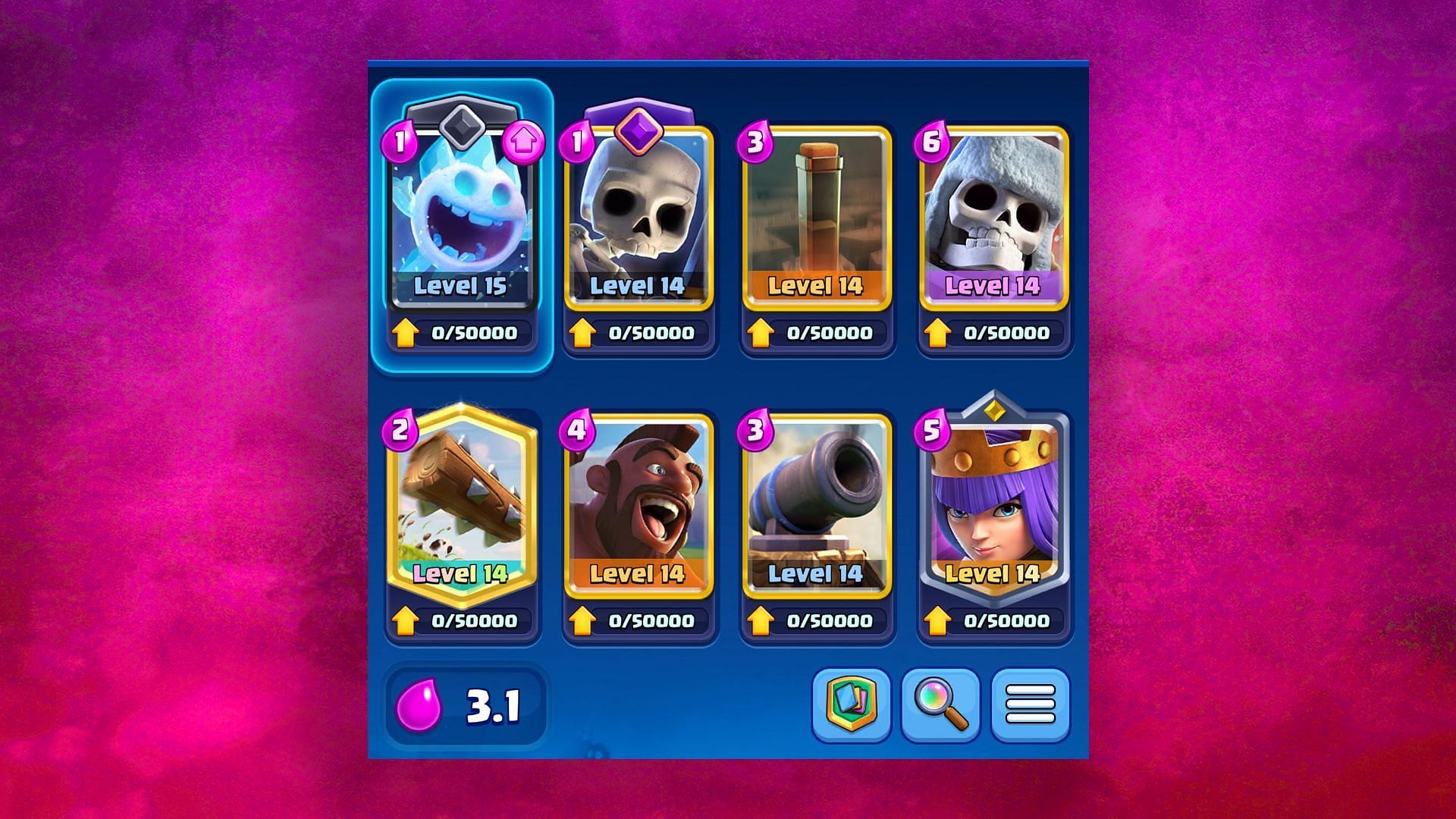 Giant Skeleton has become very good after the buff to its Health Points in the last update (Image via Supercell)