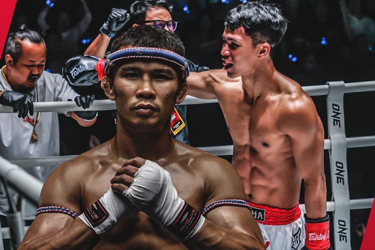 Former ONE featherweight kickboxing world champion Superbon (R) believes good friend Nong-O (L) will bounce back at ONE Friday Fights 46 this week. -- Photo by ONE Championship