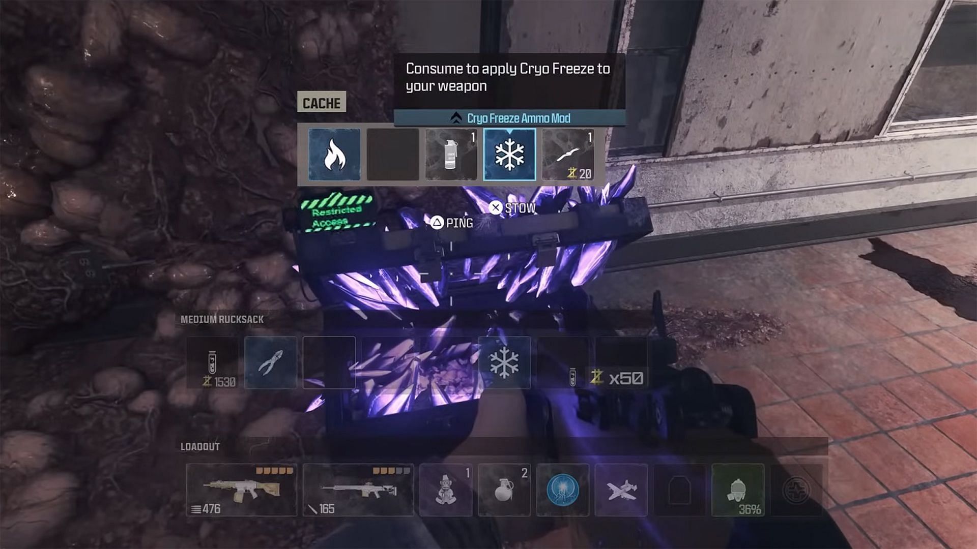 Finding Cryo Freeze Ammo Mod in Modern Warfare 3 Zombies (Image via Activision)