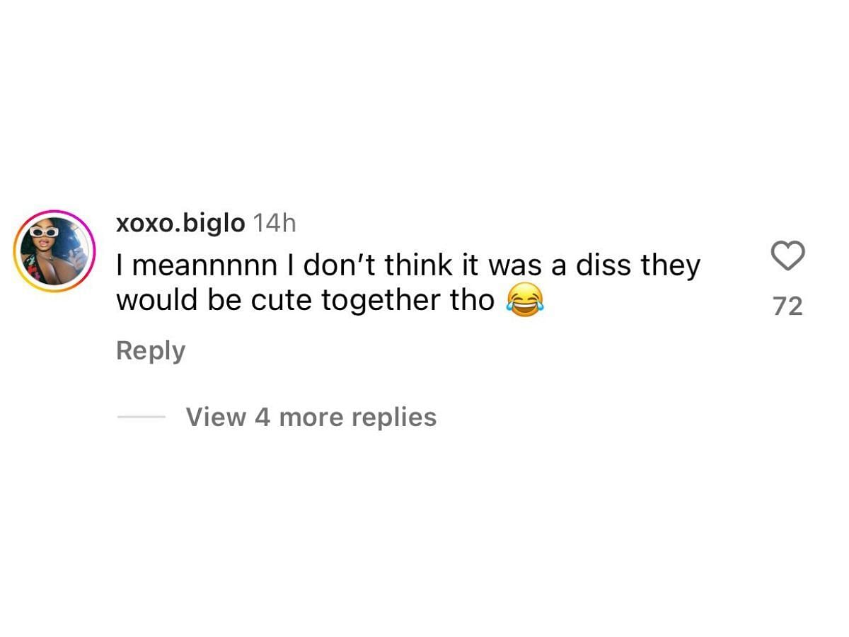 Fans think the two would look cute together (image via @xoxo.biglo on Instagram)