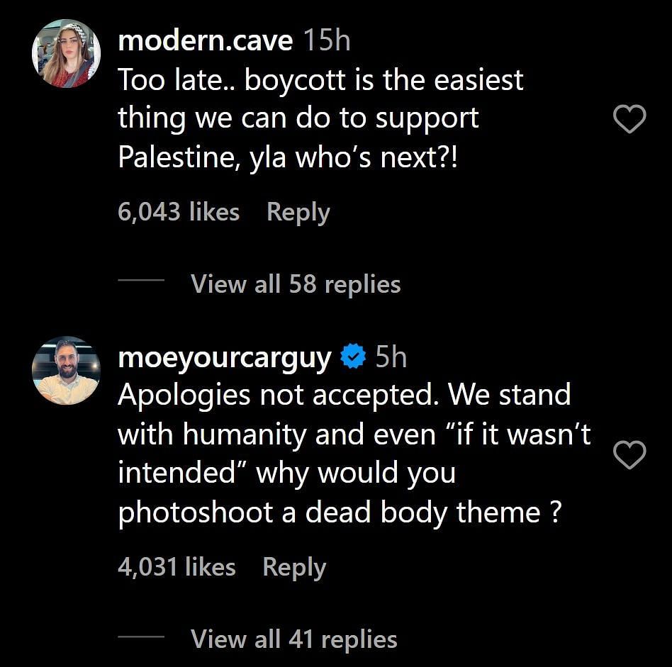 The brand&#039;s apology backfired (Image via Instagram)