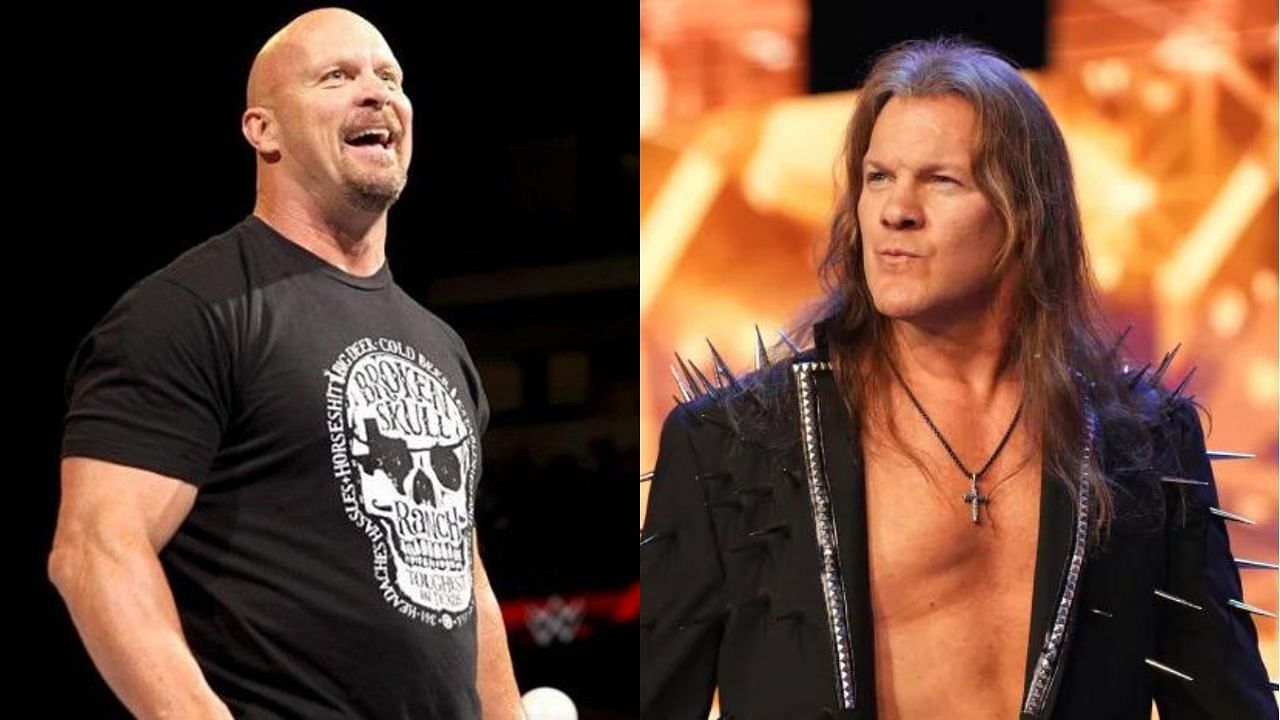 WWE star Stone Cold Steve Austin and AEW star Chris Jericho