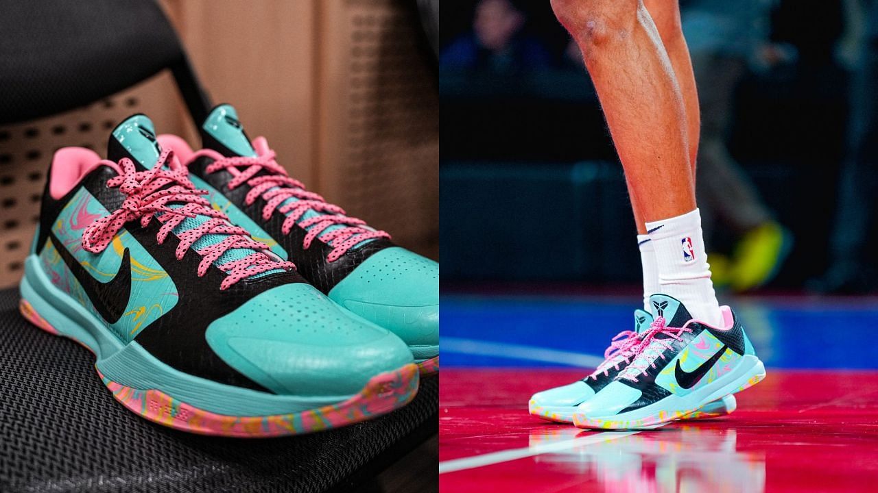 Tyrese Haliburton hopes to pull another upset win against the Lakers in the NBA In-Season Tournament Final on his Kobe 6s