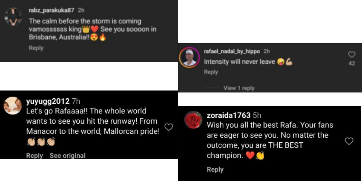 Fan reactions on Instagram
