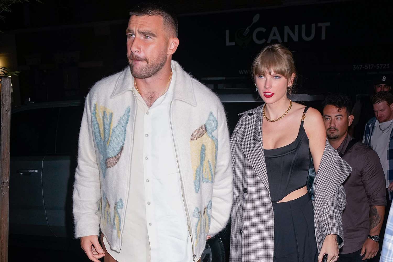 Travis Kelce and Taylor Swift are currently in a relationship. (Image via GOTHAM/GC IMAGES)