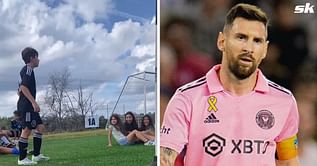 WATCH: Girls react to Lionel Messi's son playing football; video goes viral