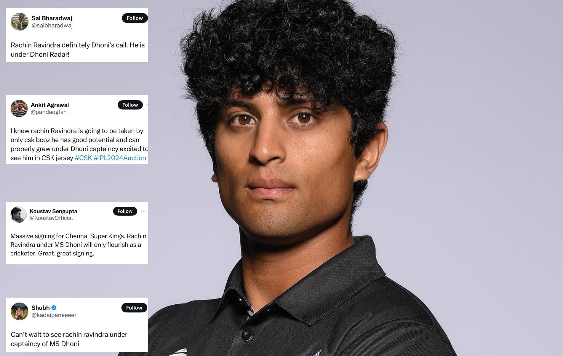 Rachin Ravindra was the highest run-getter for New Zealand at the 2023 World Cup. (Pics: X)