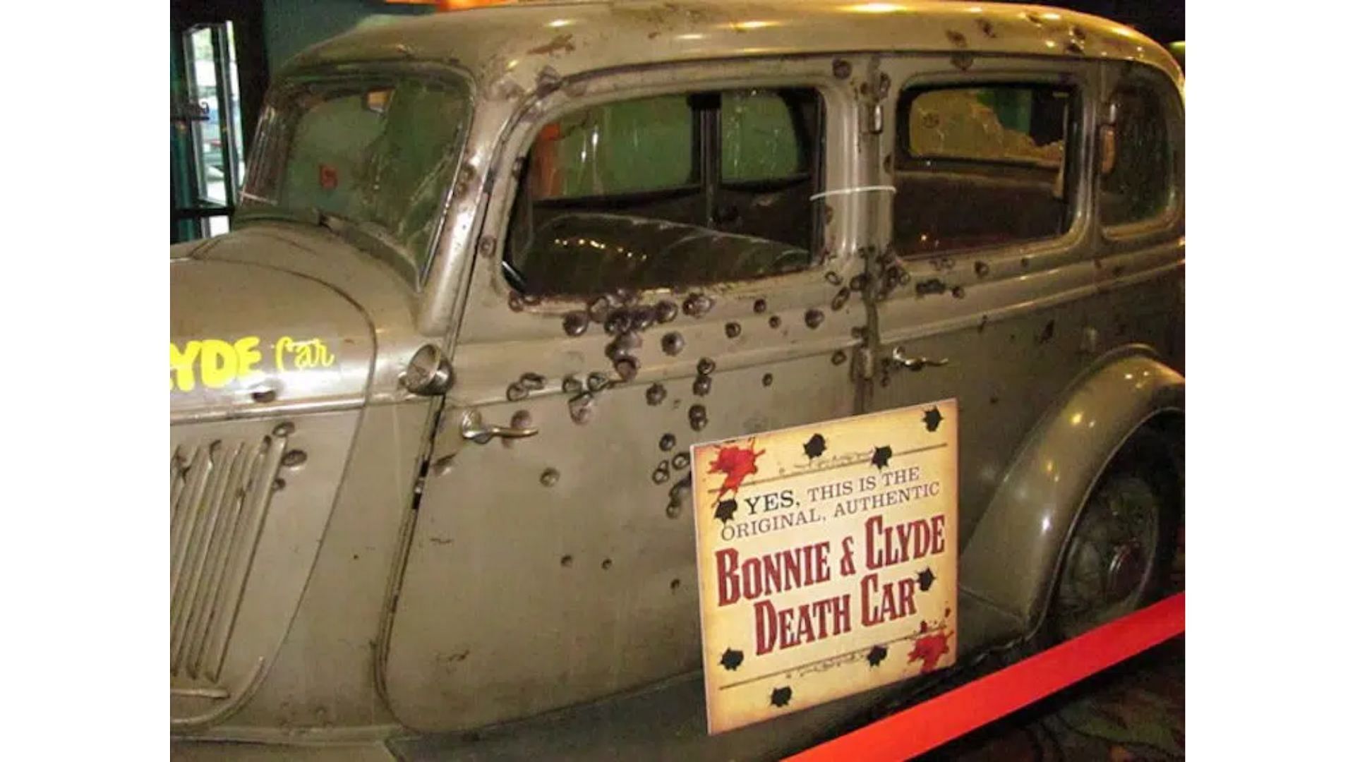 The original Bonnie and Clyde Death Car (Image via Historic Vehicles)