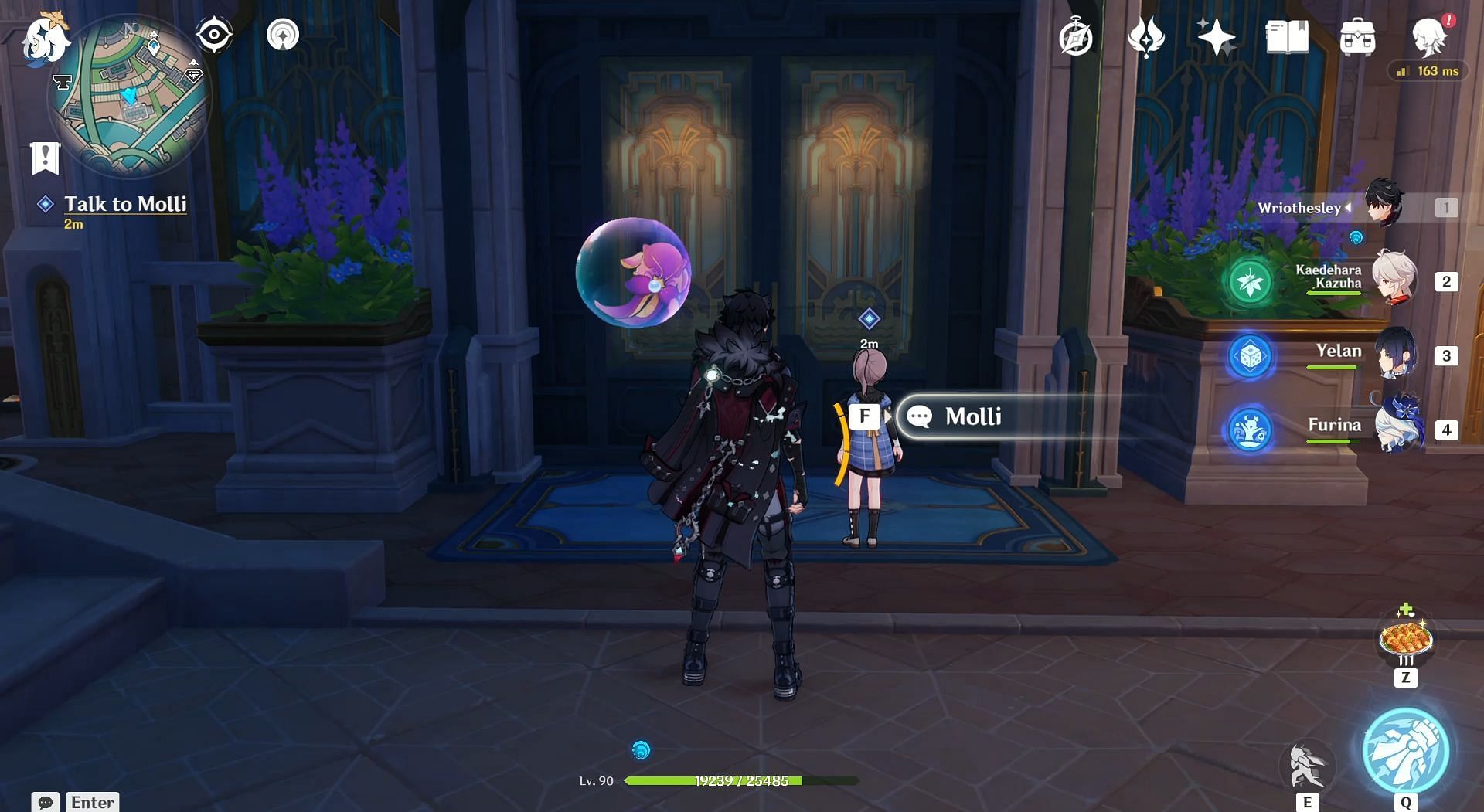 Talk to Molli to conclude the Leroy quest chain (Image via HoYoverse)