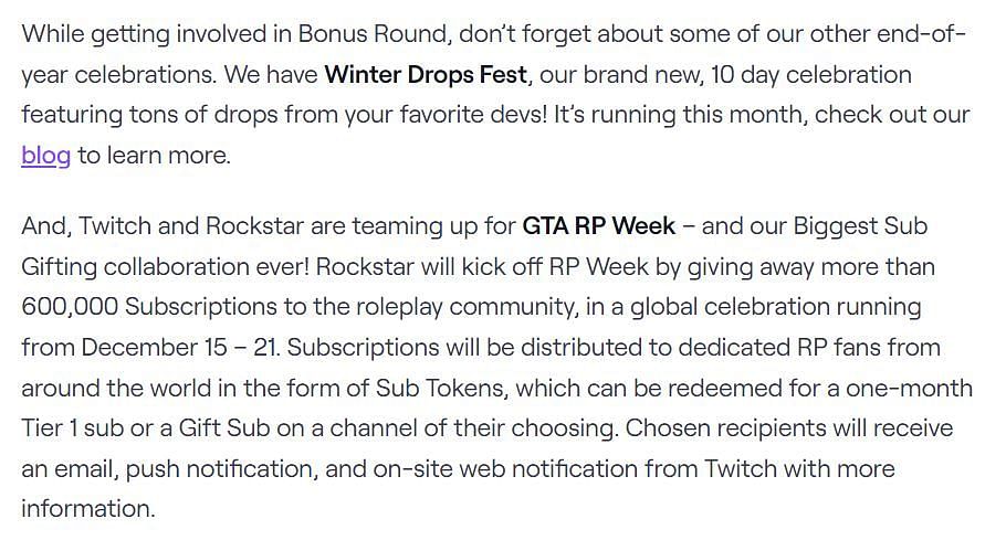 GTA RP Week in collaboration with Rockstar (Image via Twitch)